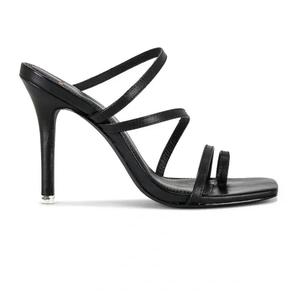 Black Suede Studio “Cindy” Black Strappy Heels - Picture 2 of 9